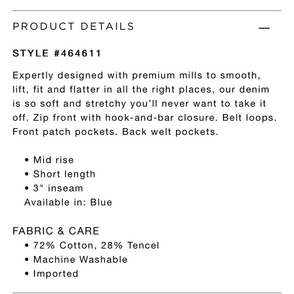 3rd Trimester 🆑 LOFT Denim Shorts Rinse Wash S-XL - Picture 6 of 7